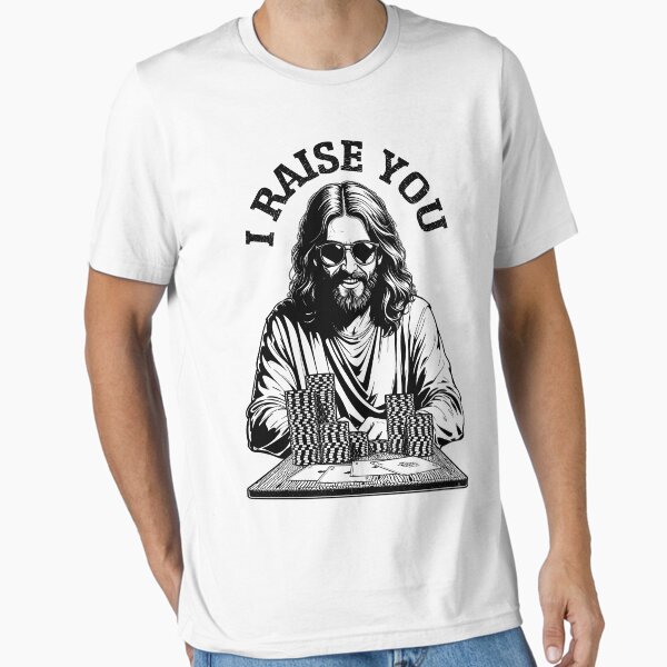 Item preview, Jesus Poker Player Funny Raise You Gambler Lucky Lord Christ designed and sold by GrandeDuc.