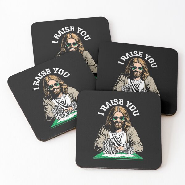 Item preview, Jesus Poker Player Funny Raise You Gambler Lucky Lord Christ designed and sold by GrandeDuc.