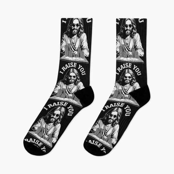Item preview, Jesus Poker Player Funny Raise You Gambler Lucky Lord Christ designed and sold by GrandeDuc.
