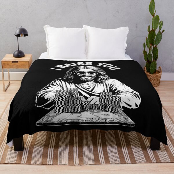 Item preview, Jesus Poker Player Funny Raise You Gambler Lucky Lord Christ designed and sold by GrandeDuc.