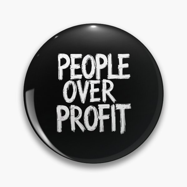 Item preview, People Over Profit Anti Corporate designed and sold by DomTeesHaven.