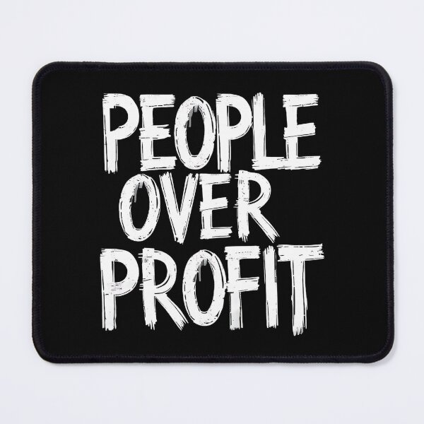Item preview, People Over Profit Anti Corporate designed and sold by DomTeesHaven.