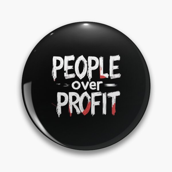 Item preview, People Over Profit Anti Corporate designed and sold by DomTeesHaven.