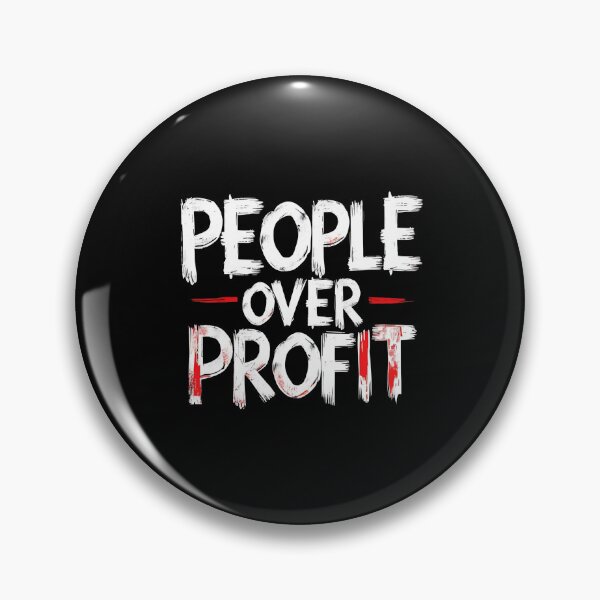 Item preview, People Over Profit Anti Corporate designed and sold by DomTeesHaven.