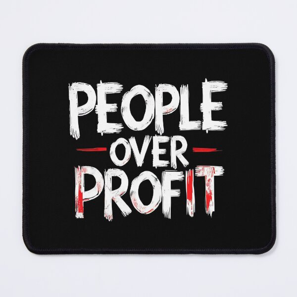 Item preview, People Over Profit Anti Corporate designed and sold by DomTeesHaven.