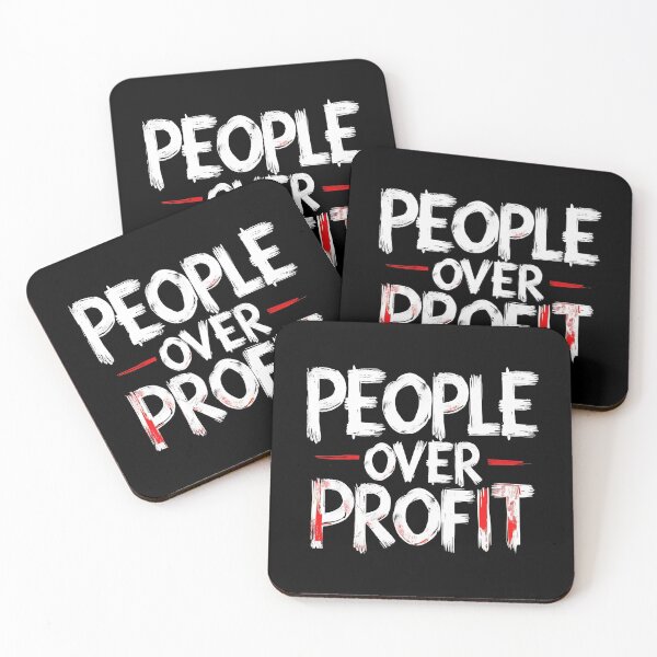 Item preview, People Over Profit Anti Corporate designed and sold by DomTeesHaven.