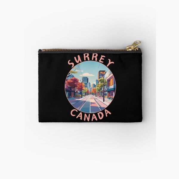 Item preview, Surrey in British Columbia Canada Retro Travel Art Emblem designed and sold by MaateoDesign.