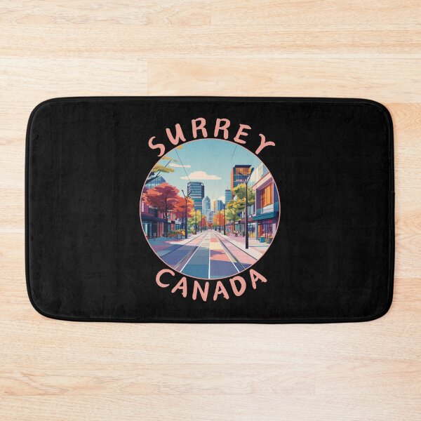 Item preview, Surrey in British Columbia Canada Retro Travel Art Emblem designed and sold by MaateoDesign.