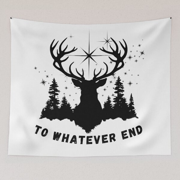 Item preview, Throne of Glass Inspired Stag With Quote designed and sold by Pines & Starlight.