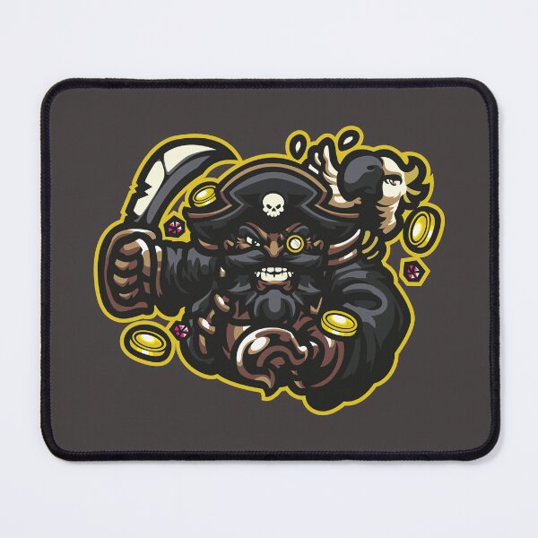 Item preview, Pirate with his sword and a parrot on his back designed and sold by MerlinWear.