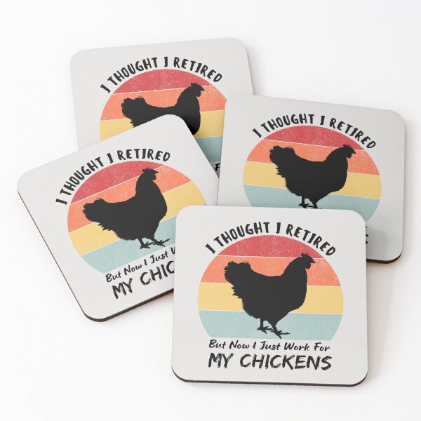 Item preview, I Thought I Retired But Now I Just Work for My Chickens Funny Retirement Gift designed and sold by MouDantArts.
