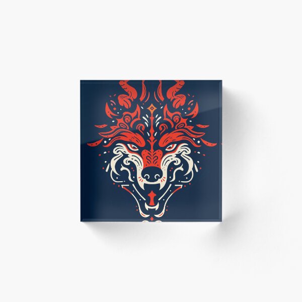 Item preview, Cabeza de lobo salvaje, Folk designed and sold by BestRebel.