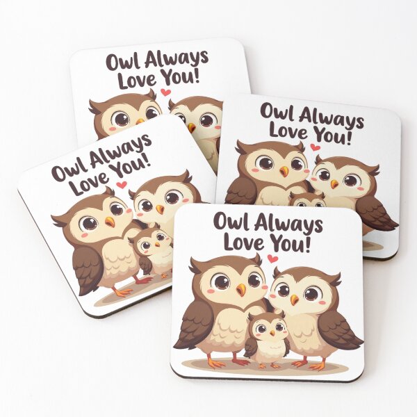 Item preview, Owl Always Love You! | Adorable Animal Love Design | Playful Owl Quote | Cute Wildlife Typography | Heartfelt Owl Art designed and sold by PaintedPixels01.