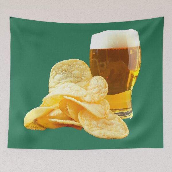 Item preview, A large mug of beer and chips designed and sold by ChernivtsiSkoda.