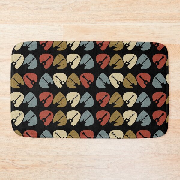 Item preview, Guitar picks retro pattern designed and sold by FatBirdie.