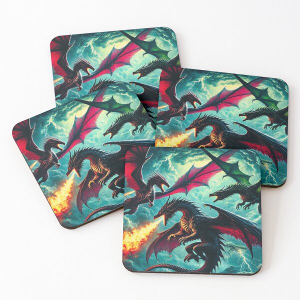 Item preview, Dragons in Flight designed and sold by BackgroundND.