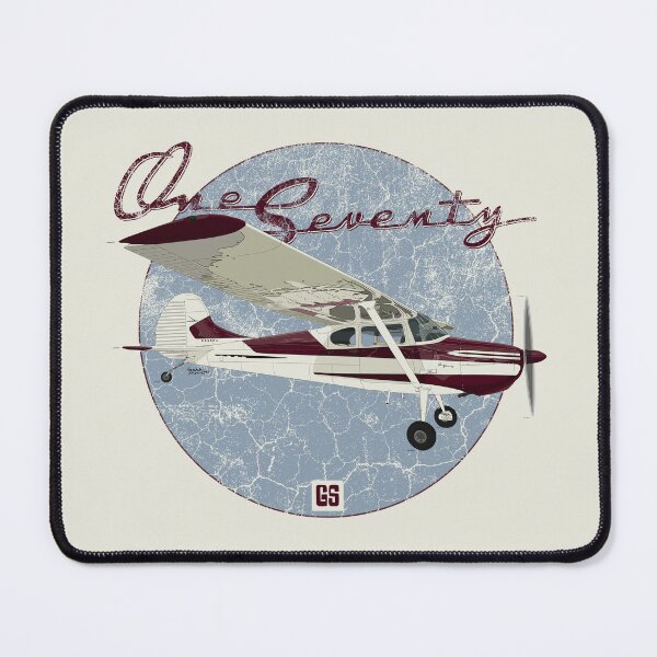 Item preview, Cessna 170 Vintage Look Aviation Illustration designed and sold by GeraldSmithArt.
