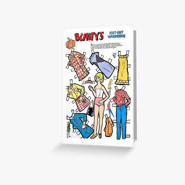 Artikel-Vorschau von Bunty's Cut Out Garderobe (ikonischer Mädchencomic aus den 1960er, 70er und 80er Jahren), designt und verkauft von LornaBowdenART.