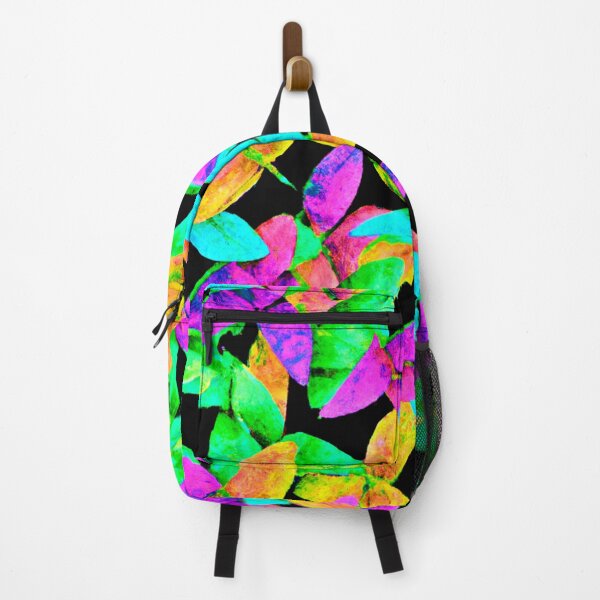 Item preview, Neonscape Leaf Pattern designed and sold by Health And Fitness Posts e-Store.