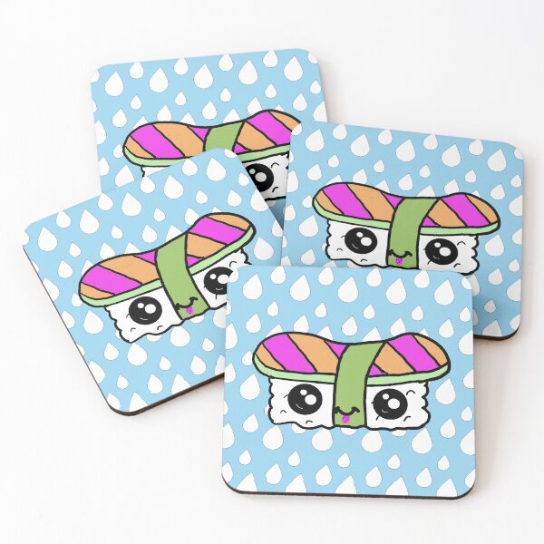 Item preview, Nibbles Sushi Cartoon  designed and sold by Nonsense and Relish.