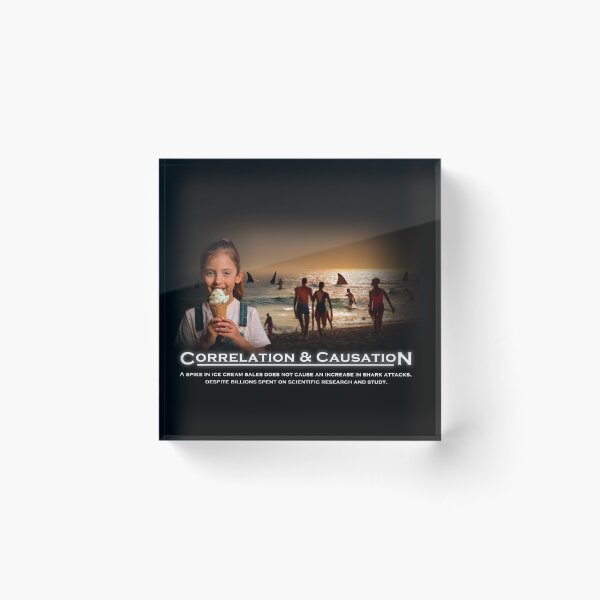 Item preview, Motivational Poster - Correlation & Causation designed and sold by Cancelpalooza.