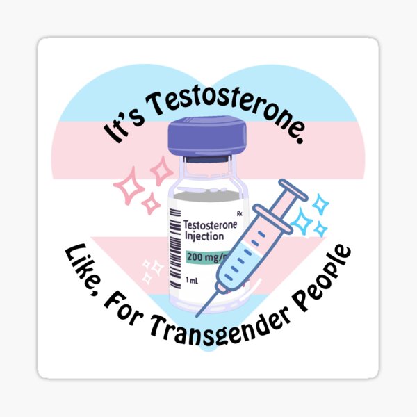 Artikel-Vorschau von Es ist Testosteron. Wie für Transgender-Menschen, designt und verkauft von ZigZag Designs.