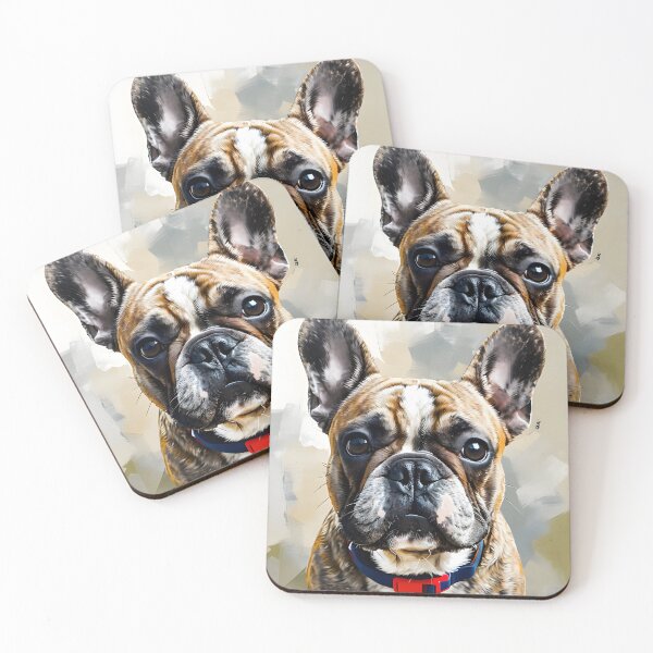 Item preview, French bulldog paint daubs designed and sold by Metaverse8.