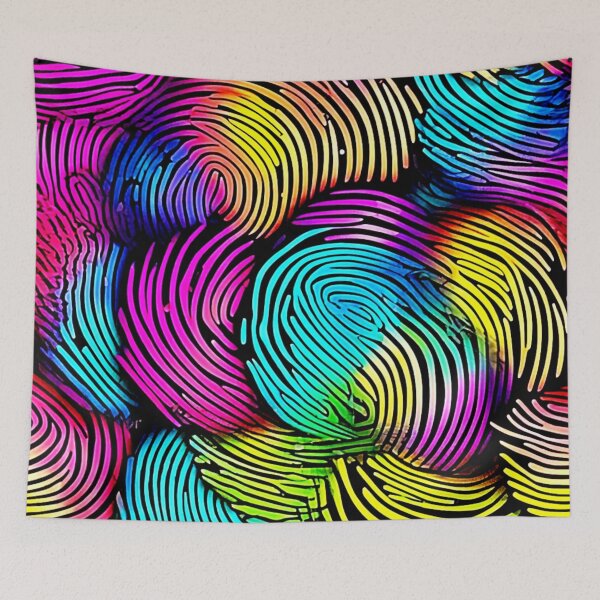 Item preview, Rainbow Fingerprint Dreams designed and sold by Health And Fitness Posts e-Store.