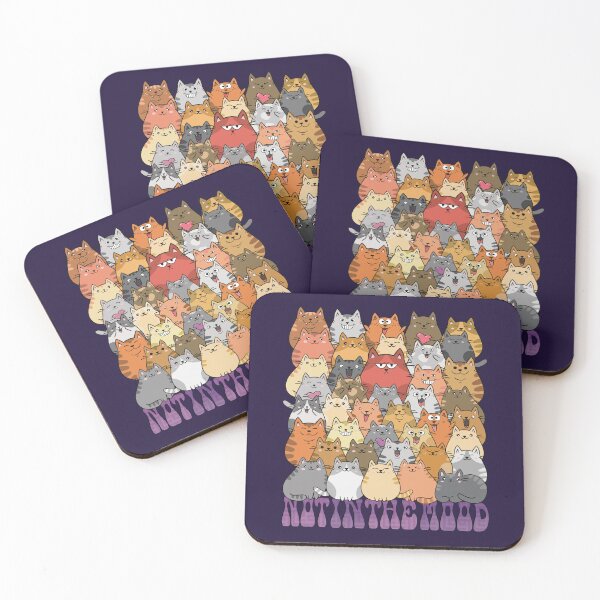 Item preview, Not in the Mood Group of cats v2 designed and sold by AriLady.