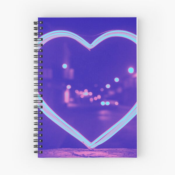 Item preview, Mesmerising Blue and Pink Love Heart Light Artwork designed and sold by GrizzlyCollective.