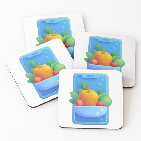 Item preview, Digital Illustration of Smartphone Displaying a Fruit Bowl Design designed and sold by Creative88Art.