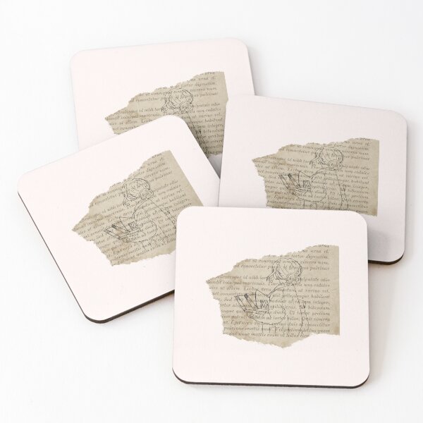 Item preview, Reader on vintage newspaper designed and sold by Neadoodles.
