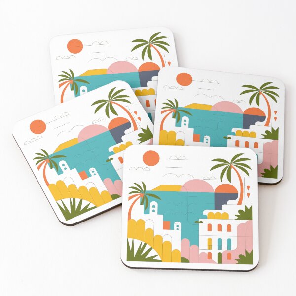 Item preview, Vintage Travel Design Ibiza Spain - Minimal Retro Mediterranean Paradise - Minimalist Coastal Art designed and sold by pod24.