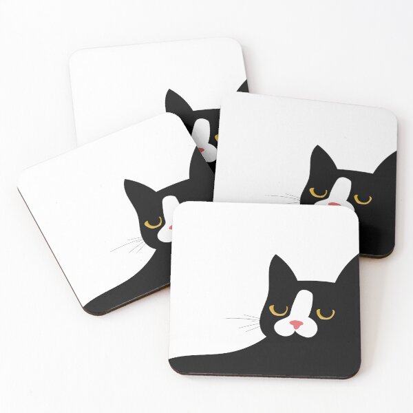 Item preview, Black boho cat with yellow eyes designed and sold by bohoanimals.