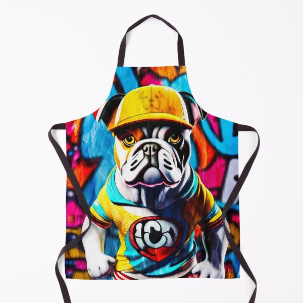 Item preview, Urban Graffiti Street Art Bulldog designed and sold by Drone-tees.