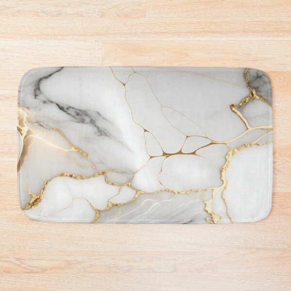 Item preview, Elegant White and Gold Marble Texture designed and sold by MOBI-CASE.
