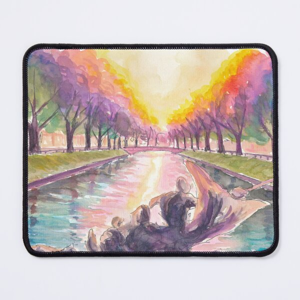 Item preview, Duesseldorf Reflections Along Königsallee and Stadtgraben Canal designed and sold by artshop77.