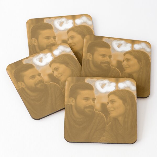 Item preview, Elegant Gold Design of a Couple in Love designed and sold by GrizzlyCollective.