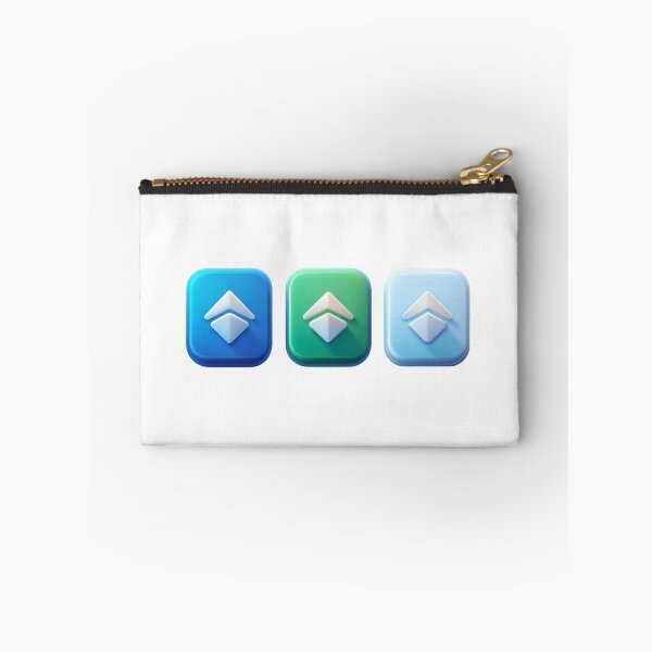 Item preview, Three Colorful 3D Arrow Icons on Black Background designed and sold by Creative88Art.