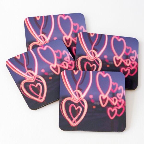 Item preview, Vibrant Neon Light Love Hearts Design designed and sold by GrizzlyCollective.