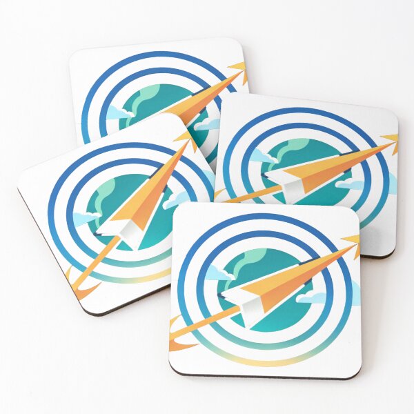 Item preview, Yellow Orange Paper Airplane with Earth and Concentric Rings designed and sold by Creative88Art.
