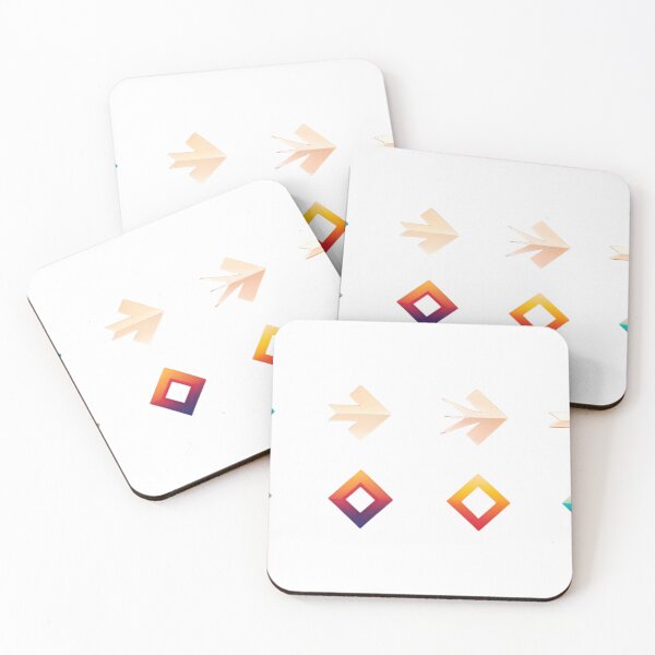 Item preview, Set of Eight Geometric Icons with Gradient Color Designs designed and sold by Creative88Art.