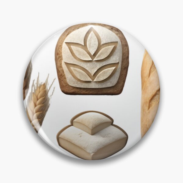 Item preview, Wheat Stalks, Bread, and Dough on Black Background designed and sold by Creative88Art.