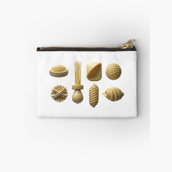 Item preview, Intricately Designed Pasta Shapes on a Black Background designed and sold by Creative88Art.