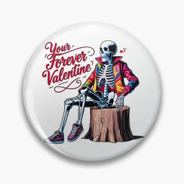 Item preview, Your Forever Valentine – Skeleton Love Waiting Design designed and sold by RvinJo8.