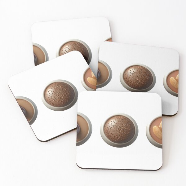 Item preview, Three Circular Chocolate Designs with Unique Toppings on Black designed and sold by Creative88Art.