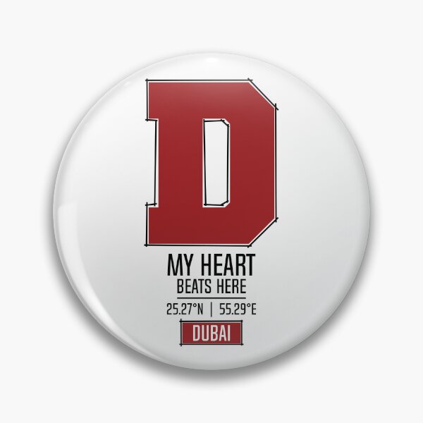 Item preview, DUBAI MY HEART BEATS HERE WHITE designed and sold by LMAGARMENTS.
