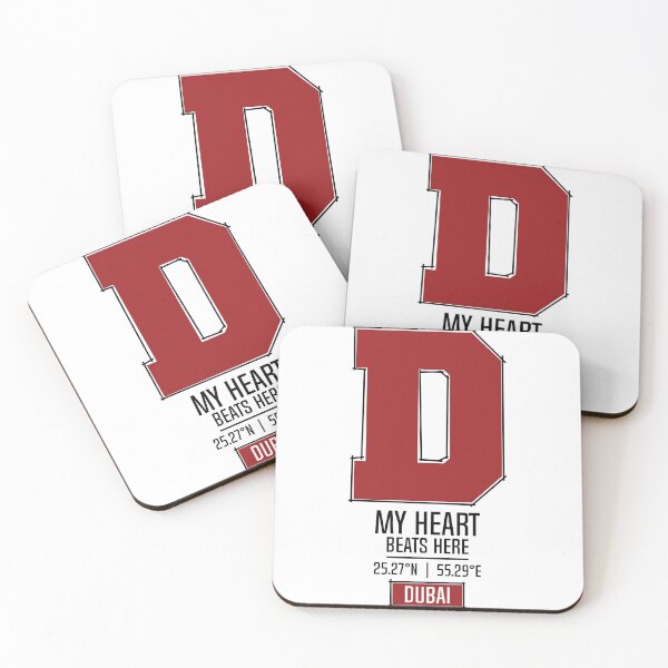 Item preview, DUBAI MY HEART BEATS HERE WHITE designed and sold by LMAGARMENTS.