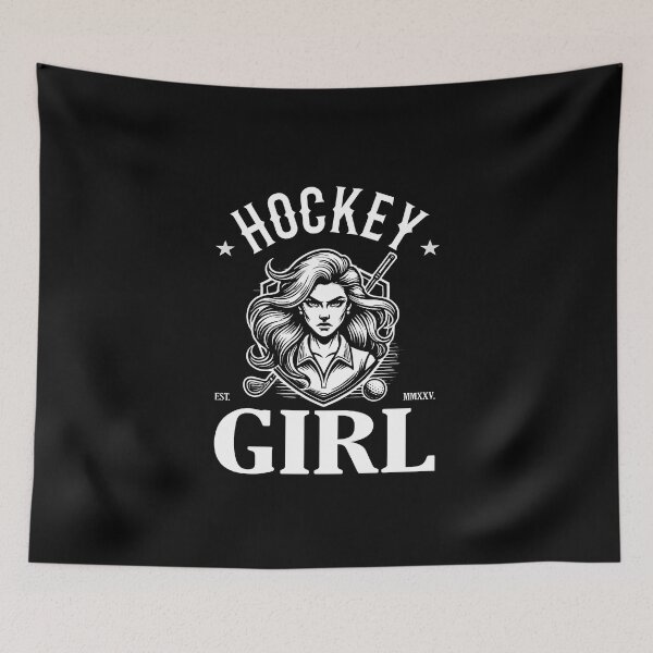 Item preview, Hockey Girl – Strength on and off the field designed and sold by RetroMaritalArt.