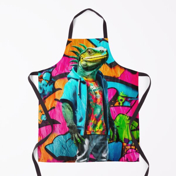 Item preview, Urban Graffiti Street Art Iguana designed and sold by Drone-tees.